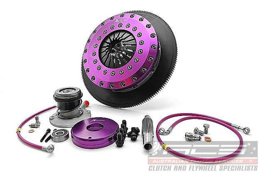 Xtreme Performance - 230mm Carbon Blade Twin Plate Clutch Kit Incl Flywheel & CSC 1670Nm KGM23631-2P