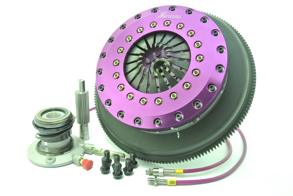 Xtreme Performance - 230mm Rigid Ceramic Twin Plate Clutch Kit Incl Flywheel & CSC 1800Nm KGM23632-2E