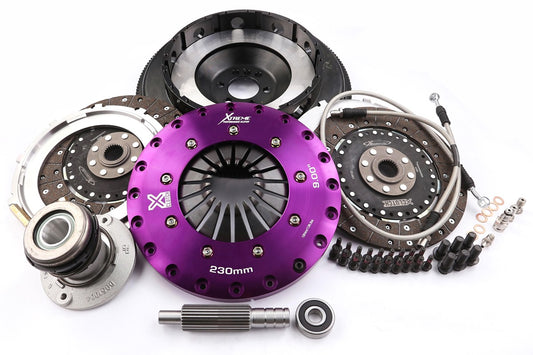 Xtreme Performance - 230mm Organic Twin Plate Clutch Kit Incl Flywheel & CSC 1200Nm KGM23632-2G