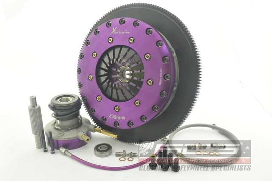 Xtreme Performance - 230mm Rigid Ceramic Twin Plate Clutch Kit Incl Flywheel & CSC 1800Nm KGM23639-2E