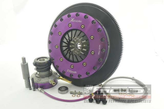 Xtreme Performance - 230mm Carbon Blade Twin Plate Clutch Kit Incl Flywheel & CSC 1670Nm KGM23639-2P