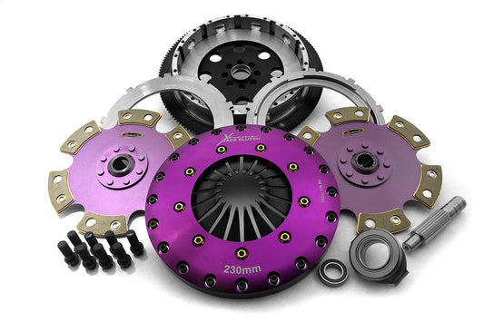 Xtreme Performance - 230mm Rigid Ceramic Twin Plate Clutch Kit Incl Flywheel 1800Nm KHN23537-2E