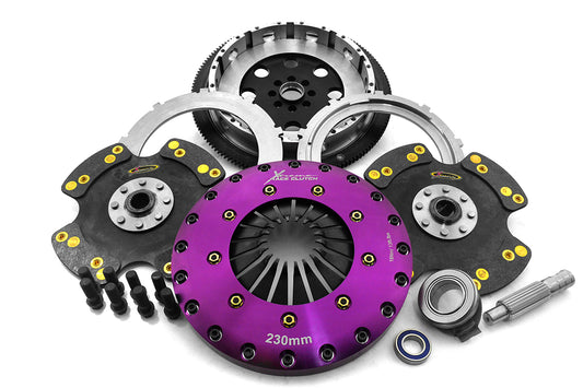 Xtreme Performance - 230mm Carbon Twin Plate Clutch Kit Incl Flywheel 1670Nm KHN23537-2P