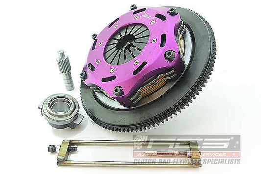 Xtreme Performance - 184mm Rigid Ceramic Twin Plate Clutch Kit Incl Flywheel 1220Nm KMI18522-2E