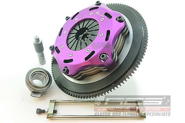 Xtreme Performance - 184mm Rigid Ceramic Twin Plate Clutch Kit Incl Flywheel 1220Nm KMI18523-2E