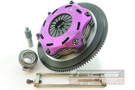 Xtreme Performance - 184mm Rigid Ceramic Twin Plate Clutch Kit Incl Flywheel 1220Nm KMI18523-2E