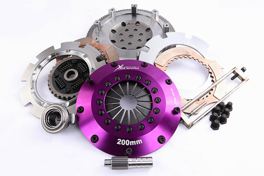 Xtreme Performance - 200mm Sprung Ceramic Twin Plate Clutch Kit Incl Flywheel 1200Nm KMI20522-2B