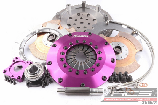 Xtreme Performance - 200mm Rigid Ceramic Twin Plate Clutch Kit Incl Flywheel & CSC 1200Nm KMI20682-2E