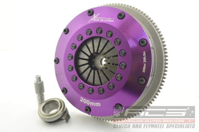 Xtreme Performance - 200mm Sprung Ceramic Twin Plate Clutch Kit Incl Flywheel 1200Nm KMZ20524-2B