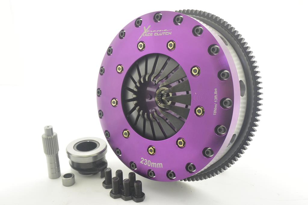 Xtreme Performance - 230mm Carbon Twin Plate Clutch Kit Incl Flywheel 1670Nm KMZ23530-2P