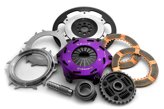 Xtreme Performance - 184mm Sprung Ceramic Twin Plate Clutch Kit Incl Flywheel 1220Nm KNI18525-2B