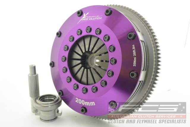 Xtreme Performance - 200mm Sprung Ceramic Twin Plate Clutch Kit Incl Flywheel 1200Nm KNI20521-2B