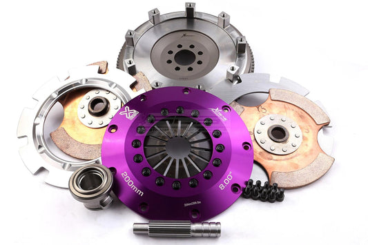 Xtreme Performance - 200mm Rigid Ceramic Twin Plate Clutch Kit Incl Flywheel 1200Nm KNI20521-2E