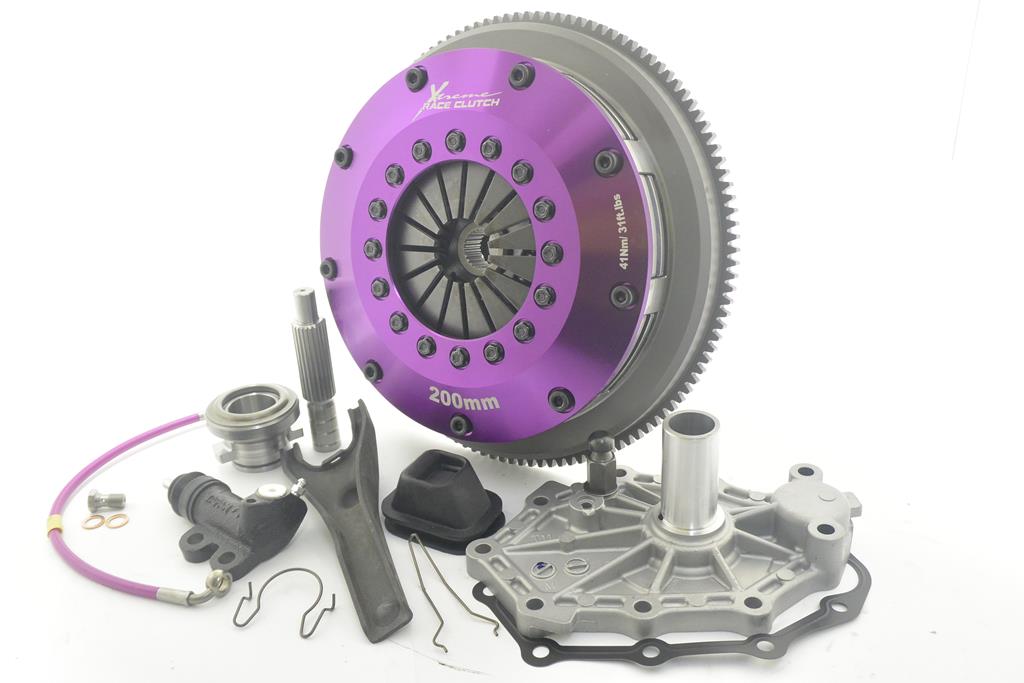 Xtreme Performance - 200mm Sprung Ceramic Twin Plate Clutch Kit Incl Flywheel 1200Nm KNI20526-2B