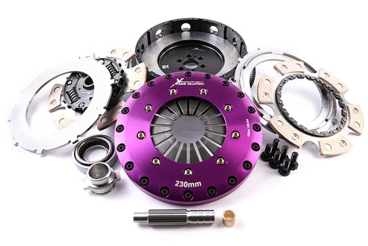 Xtreme Performance - 200mm Sprung Ceramic Twin Plate Clutch Kit Incl Flywheel 1000Nm KNI23530-2B