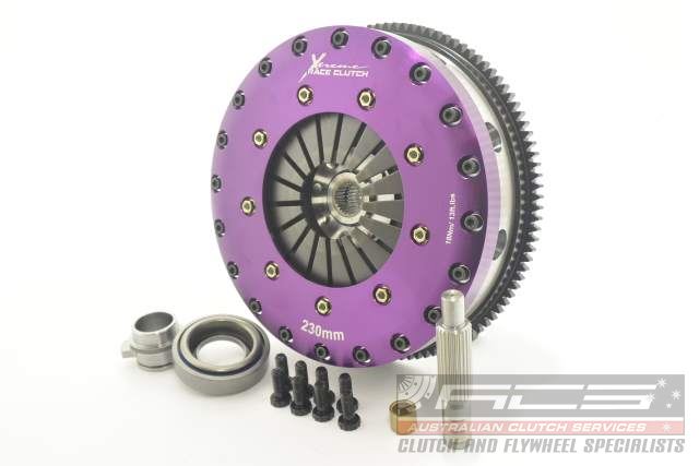 Xtreme Performance - 230mm Organic Twin Plate Clutch Kit Incl Flywheel 1200Nm KNI23531-2G