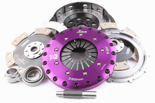 Xtreme Performance - 230mm Rigid Ceramic Twin Plate Clutch Kit Incl Flywheel 1800Nm KNI23538-2E