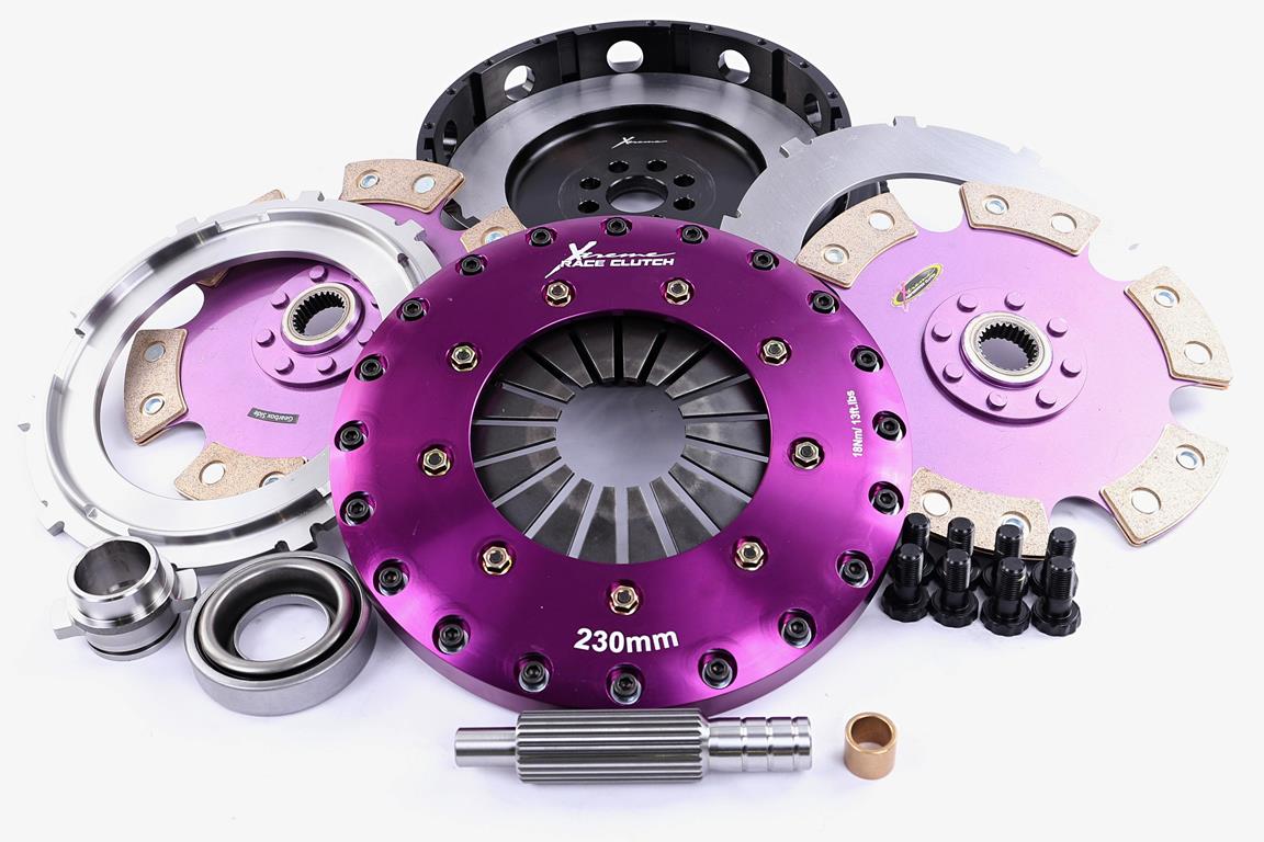 Xtreme Performance - 230mm Rigid Ceramic Twin Plate Clutch Kit Incl Flywheel 1800Nm KNI23544-2E