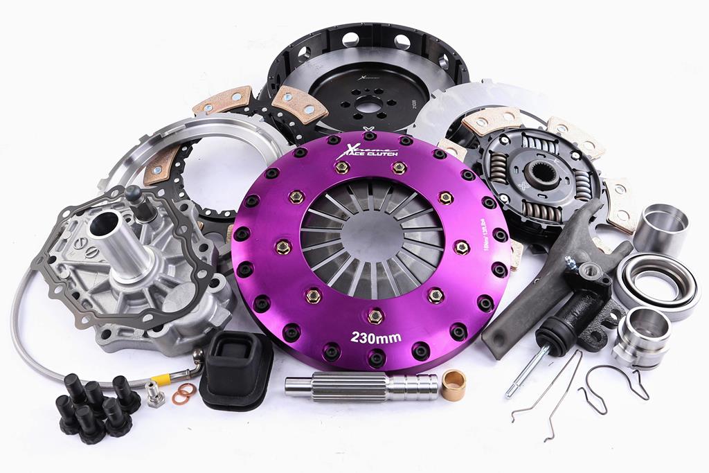 Xtreme Performance - 230mm Sprung Ceramic Twin Plate Clutch Kit Incl Flywheel 1000Nm KNI23582-2B