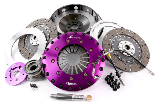 Xtreme Performance - 230mm Organic Twin Plate Clutch Kit Incl Flywheel & CSC 1200Nm KNI23688-2G