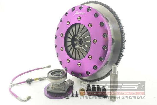 Xtreme Performance - 230mm Carbon Blade Twin Plate Clutch Kit Incl Flywheel & CSC 1670Nm KNI23688-2P