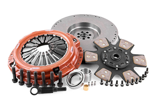 Clutch Kit - Xtreme Outback Heavy Duty Sprung Ceramic Incl Flywheel 670Nm 1100KG (40% inc.) KNI28509-1B