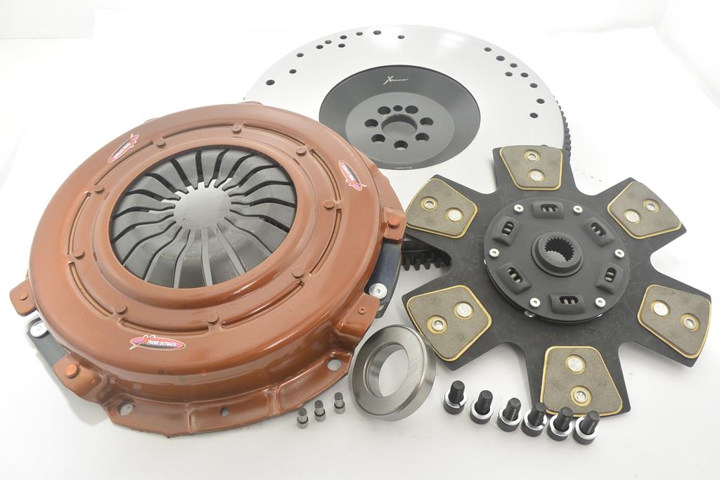 Clutch Kit - Xtreme Outback Extra Heavy Duty Sprung Ceramic Incl Flywheel 1140Nm 1300Kg - Upgrade Kit KNI28596-1BX