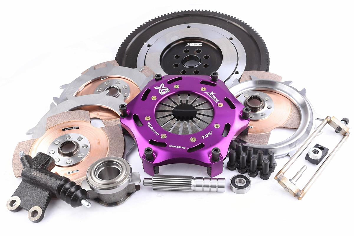 Xtreme Performance - 184mm Rigid Ceramic Triple Plate Clutch Kit Incl Flywheel & CSC KSU18621-3E