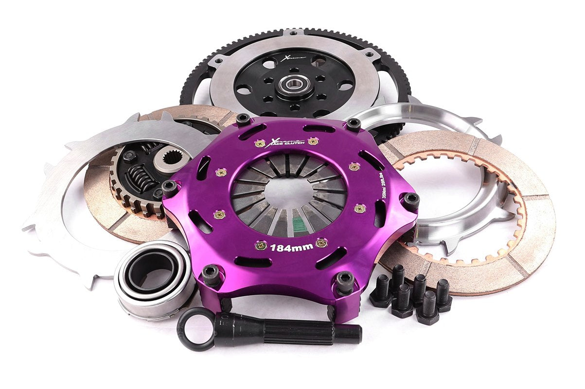 Xtreme Performance - 184mm Sprung Ceramic Twin Plate Clutch Kit Incl Flywheel 1220Nm KSZ18523-2B