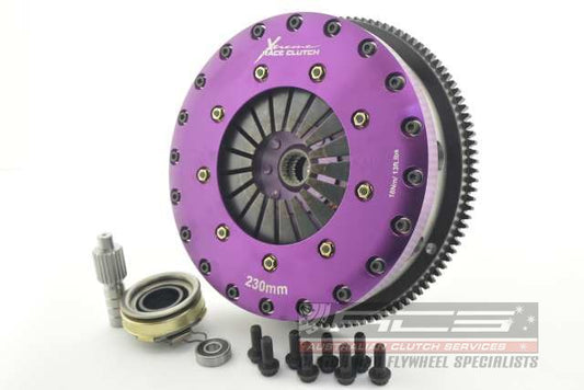 Xtreme Performance - 230mm Organic Twin Plate Clutch Kit Incl Flywheel 1200Nm KTY23533-2G