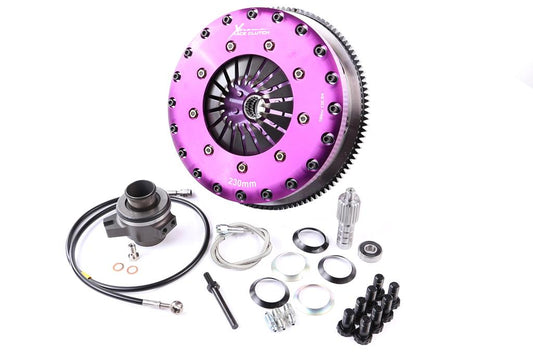 Xtreme Performance - 230mm Carbon Blade Twin Plate Clutch Kit Incl Flywheel & CSC 1670Nm KTY23680-2P