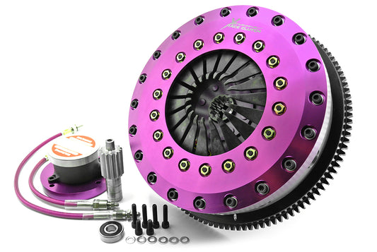 Xtreme Performance - 230mm Carbon Blade Twin Plate Clutch Kit Incl Flywheel & CSC 1670Nm KTY23682-2P