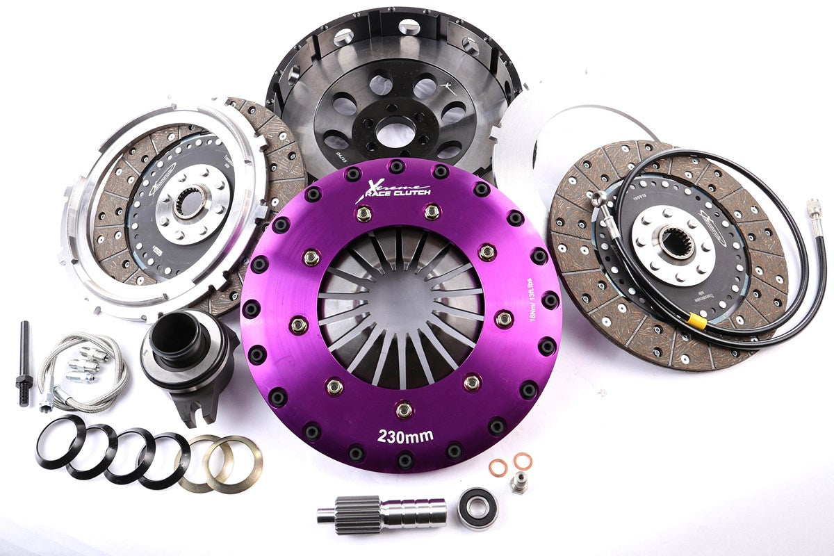 Xtreme Performance - 230mm Organic Twin Plate Clutch Kit Incl Flywheel & CSC 1200Nm KTY23683-2G