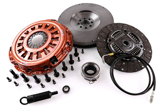 Clutch Kit - Xtreme Outback - Extra Heavy Duty Organic Incl Flywheel 610Nm - Upgrade Kit with solid flywheel KTY28590-1AX