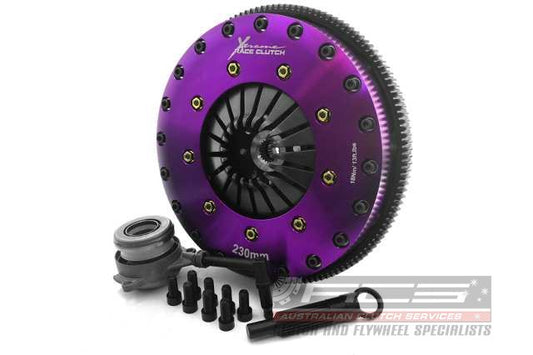 Xtreme Performance - 230mm Organic Twin Plate Clutch Kit Incl Flywheel & CSC 1200Nm KVW23698-2G