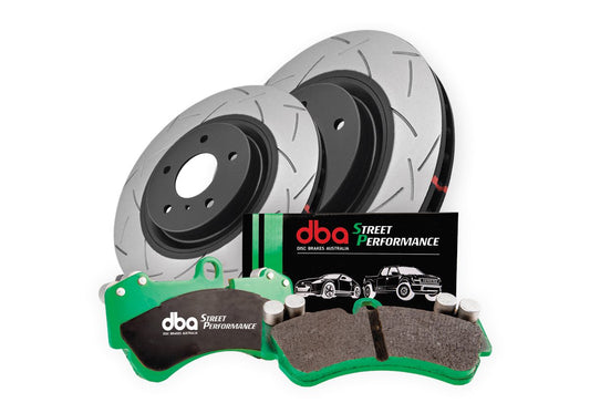 DBA42165S-9022SP Brake Kit - 4000 Series T3 Slotted & Street Performance Brake Pads (2x DBA42165S + DB9022SP)