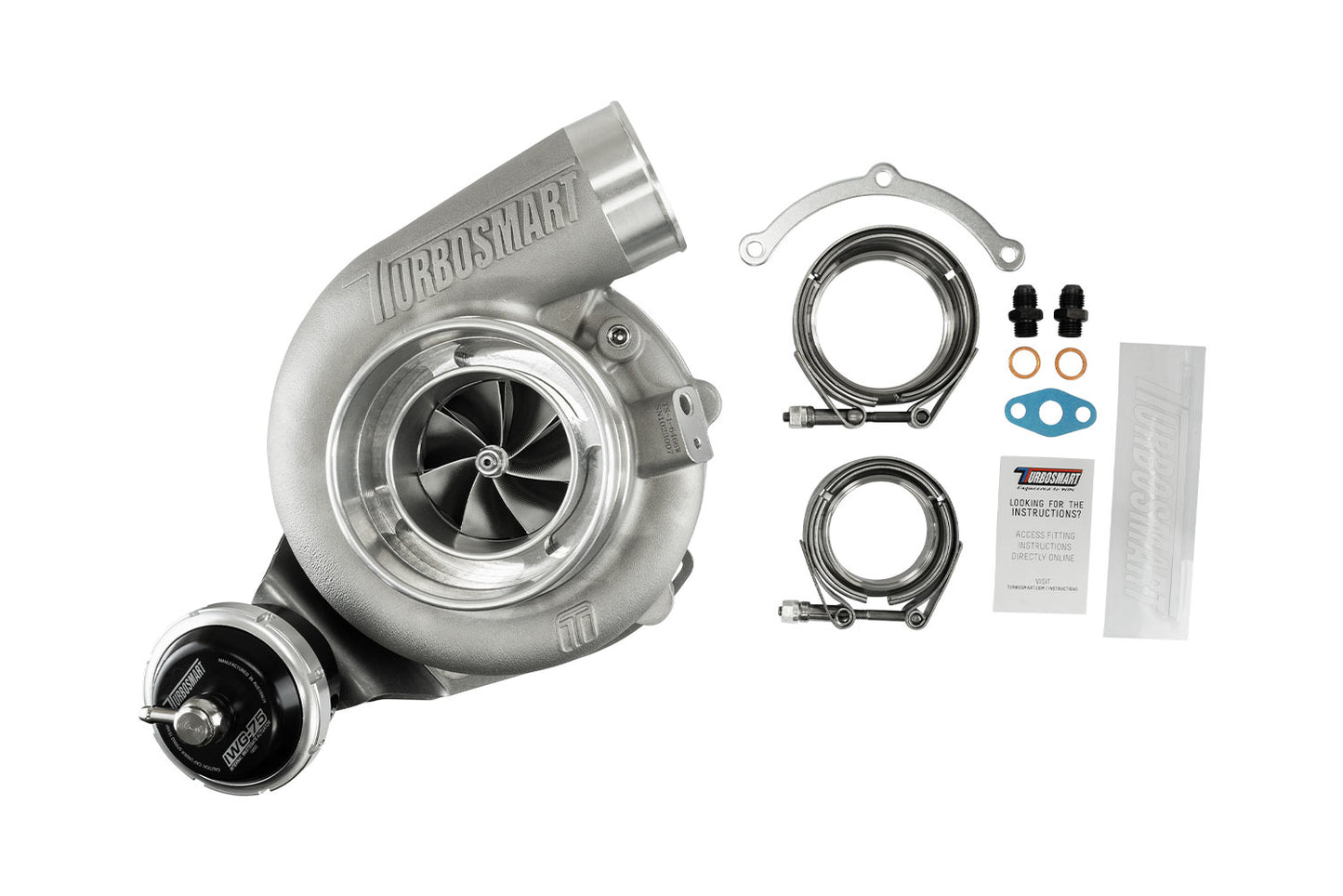 TS-2 Turbocharger (Water Cooled) 6262 V-Band 0.82AR Internally Wastegated