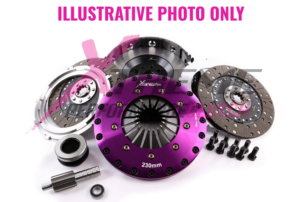 Xtreme Performance - 230mm Organic Twin Plate Clutch Kit Incl Flywheel 1200Nm KBM23545-2G