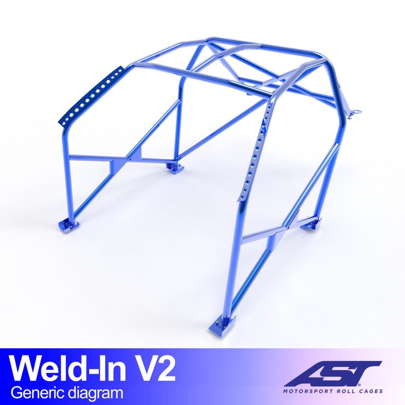 CMBN04587 - Roll Cage ALFA ROMEO 147 (Tipo 937) 3-door Hatchback WELD IN V2