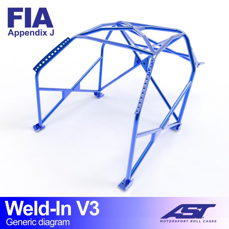 CMBN07715 - Roll Cage ALFA ROMEO 156 4-door Sedan WELD IN V3