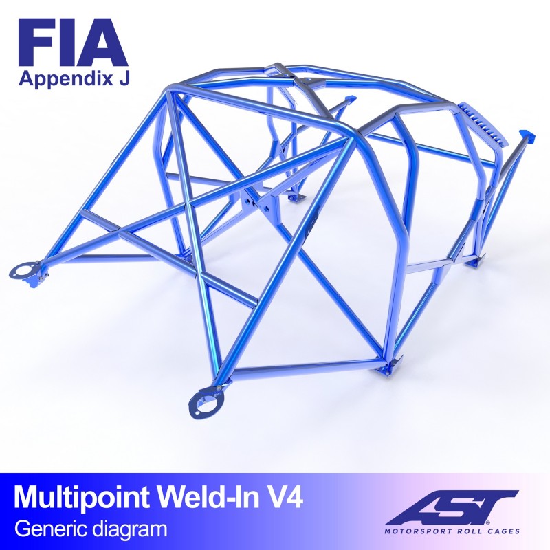 CMBN00243 - Roll Cage BMW 2002 (E10) 2-door Coupe MULTIPOINT WELD IN V4
