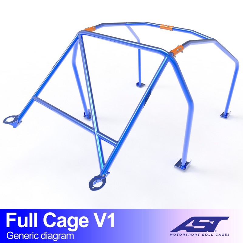 CMBN03022 - Roll Cage BMW 3-Series (E46) 3-door Compact FULL CAGE V1