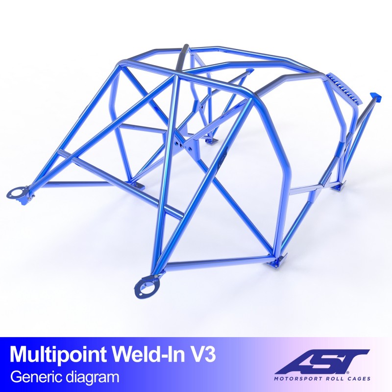 CMBN06730 - Roll Cage BMW 3-Series (E46) 5-door Touring MULTIPOINT WELD IN V3