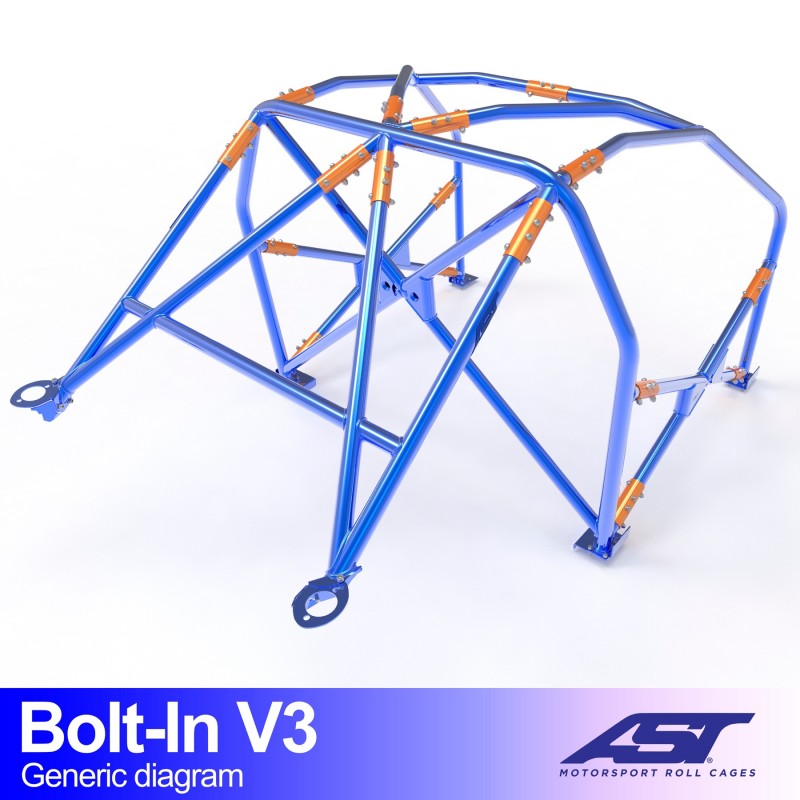 CMBN05253 - Roll Cage BMW 3-Series (F30) 4-door Sedan BOLT IN V3