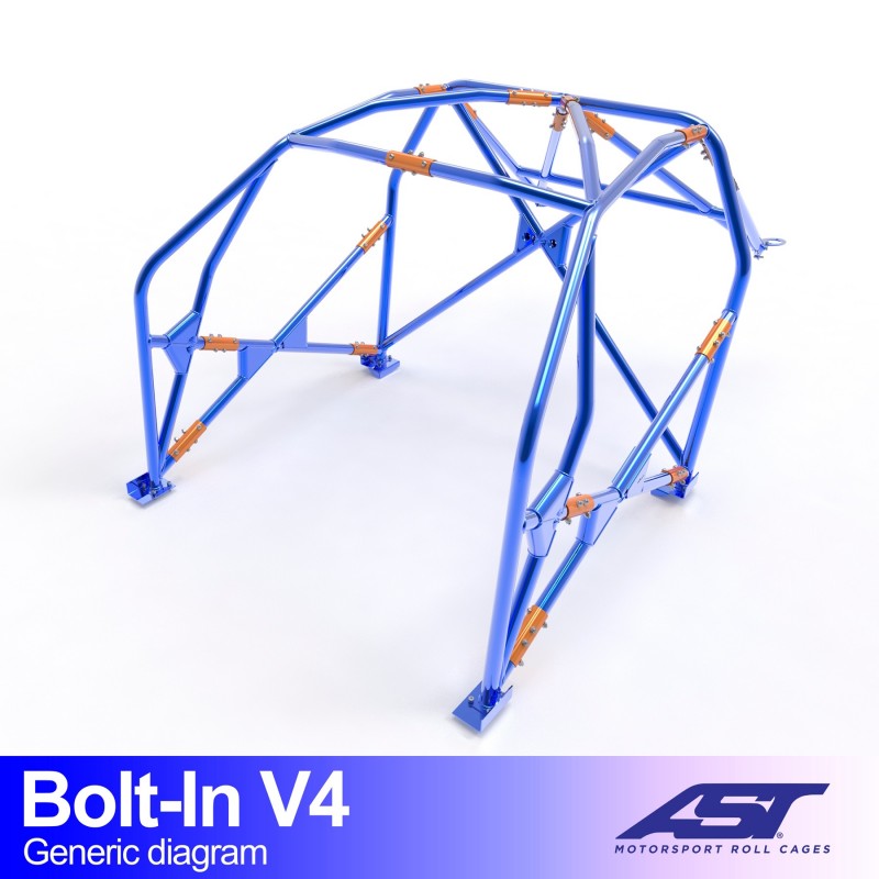 CMBN05472 - Roll Cage BMW 3-Series (F30) 4-door Sedan BOLT IN V4