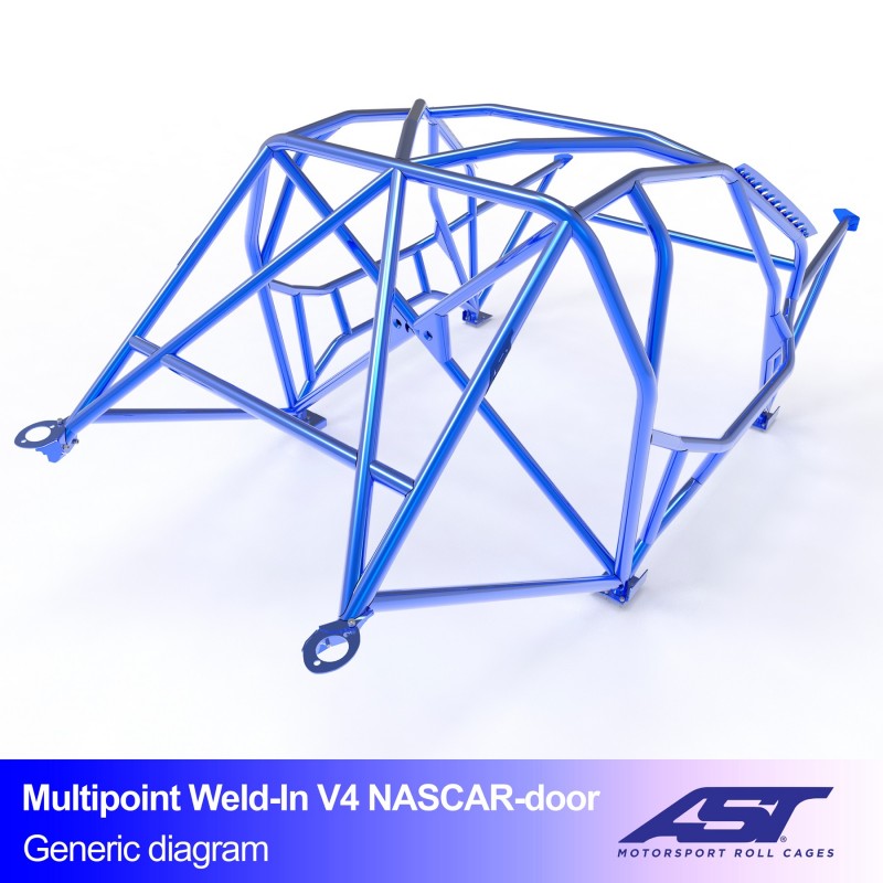CMBN07693 - Roll Cage BMW 3-Series (G81) 5-door Touring MULTIPOINT WELD IN V4 NASCAR-door for drift
