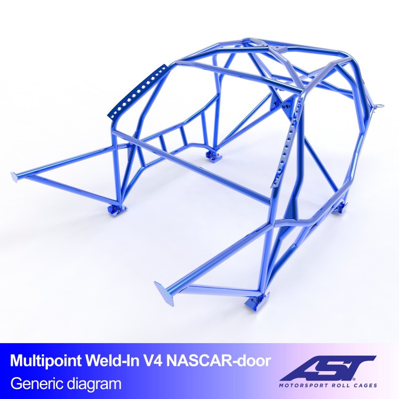 CMBN04039 - Roll Cage BMW 5-Series (E34) 5-door Touring MULTIPOINT WELD IN V4 NASCAR-door for drift