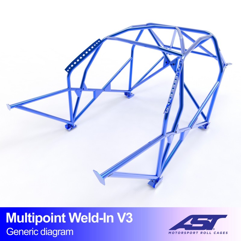 CMBN07287 - Arco de Seguridad BMW 5-Series (E39) 4-door Sedan MULTIPOINT WELD IN V3