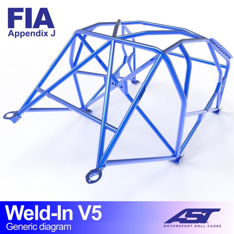 CMBN07822 - Roll Cage CITROEN C3 (MK3) 5-door Hatchback WELD IN V5