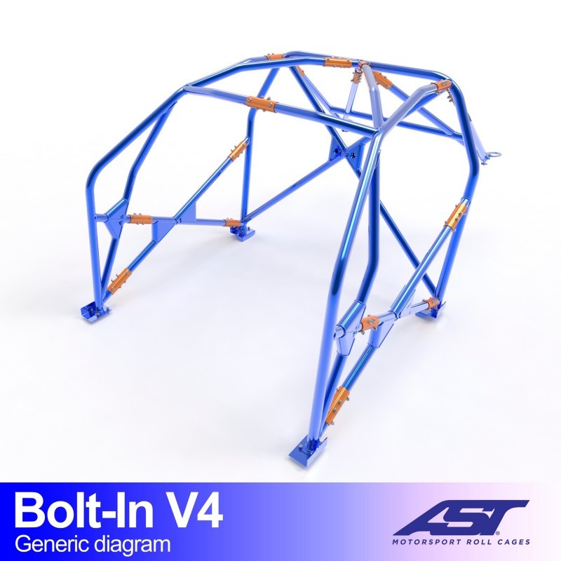 CMBN07526 - Roll Cage Ford Focus (Mk3) 5-door Hatchback AWD  BOLT IN V4